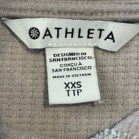 Athleta Balance Waffle Knit Hoodie Sweatshirt, Size XXS, Tinsel Purple, Casual - Picture 6 of 15